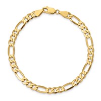 10K 5.5mm Concave Open Figaro Chain view 3
