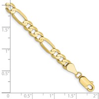 10K 5.5mm Concave Open Figaro Chain view 2