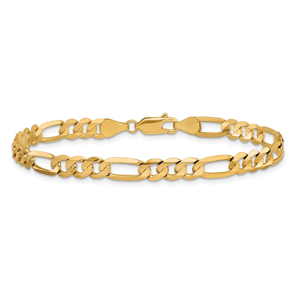 10k 5.5mm Concave Open Figaro Chain (10LF140-8)