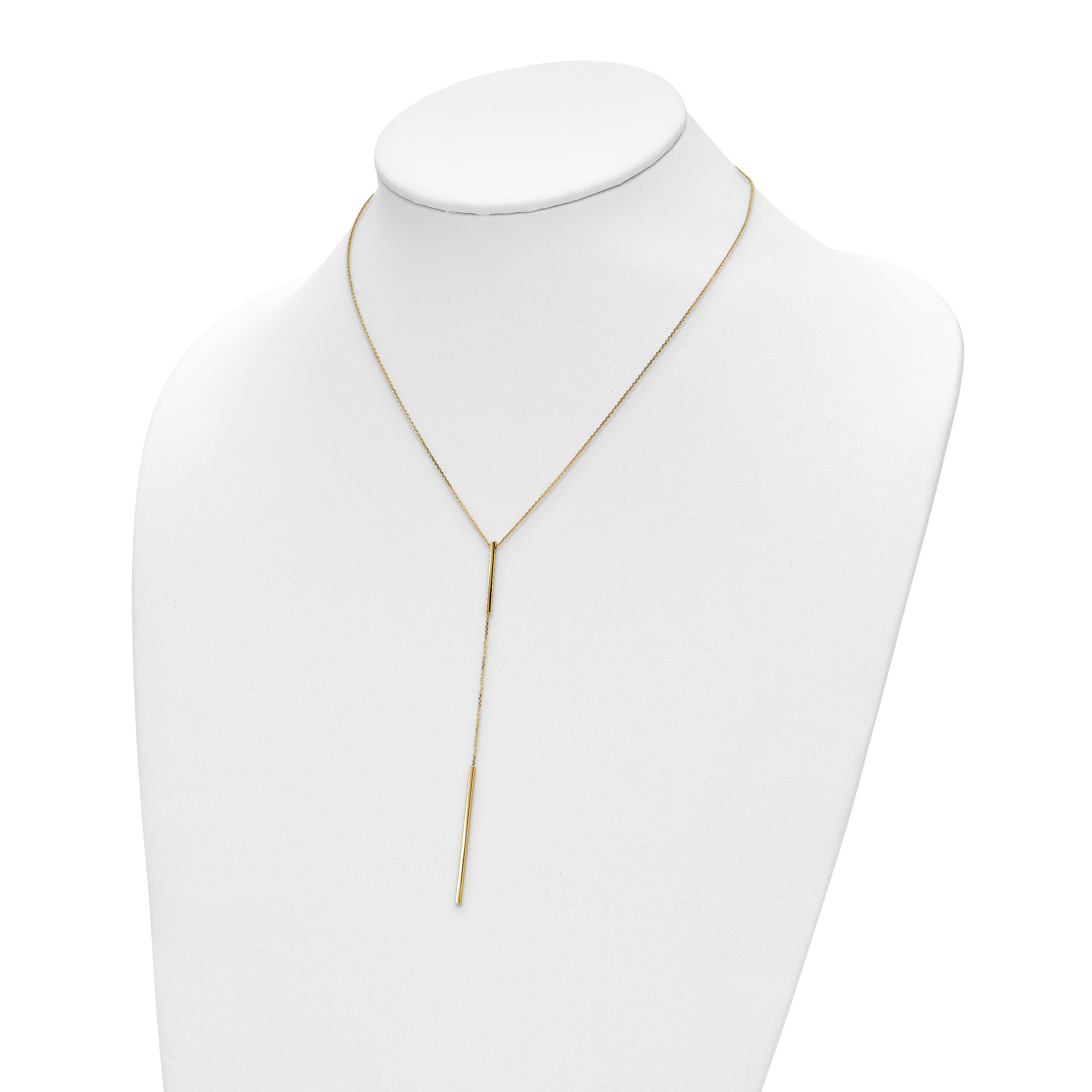 Sleek Y-Bar Drop Necklace