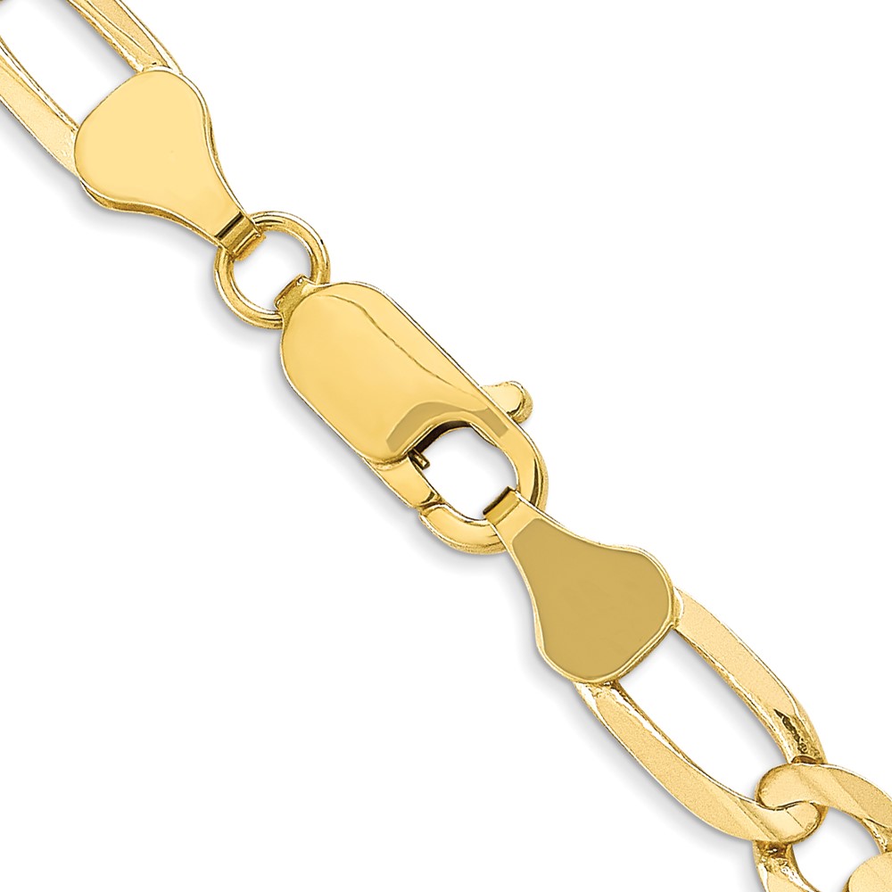 10k 6mm Concave Open Figaro Chain (10LF160-20)