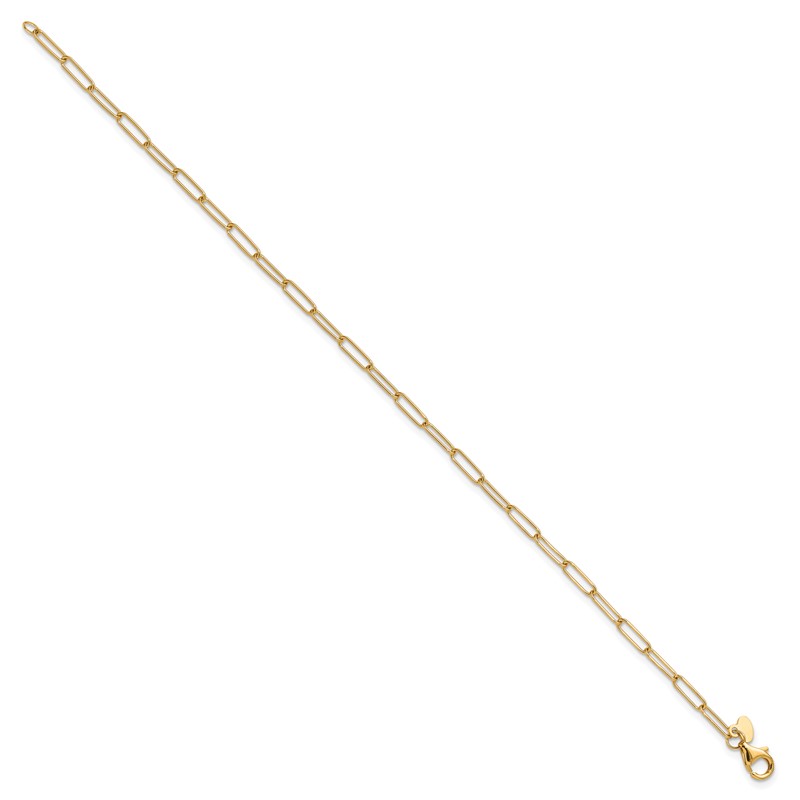 10K Polished Fancy Link Bracelet