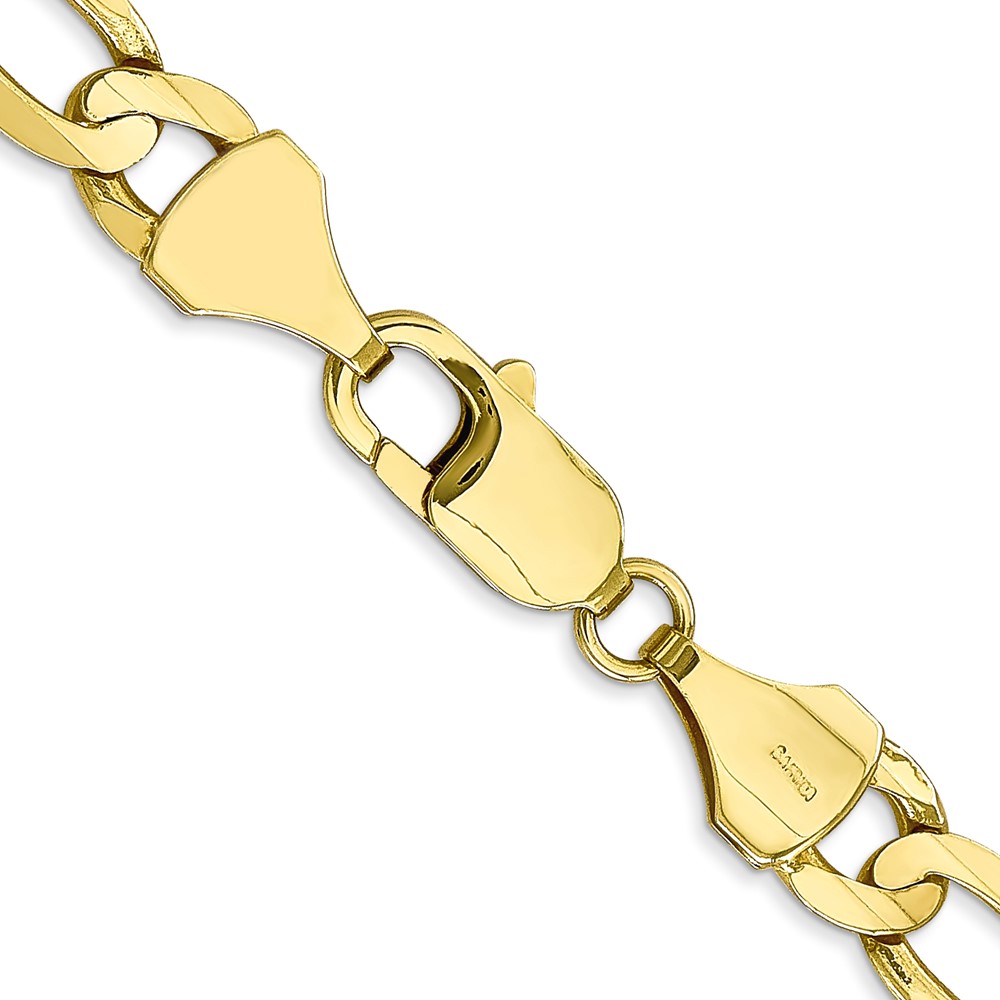 10k 7.5mm Concave Open Figaro Chain (10LF200-22)
