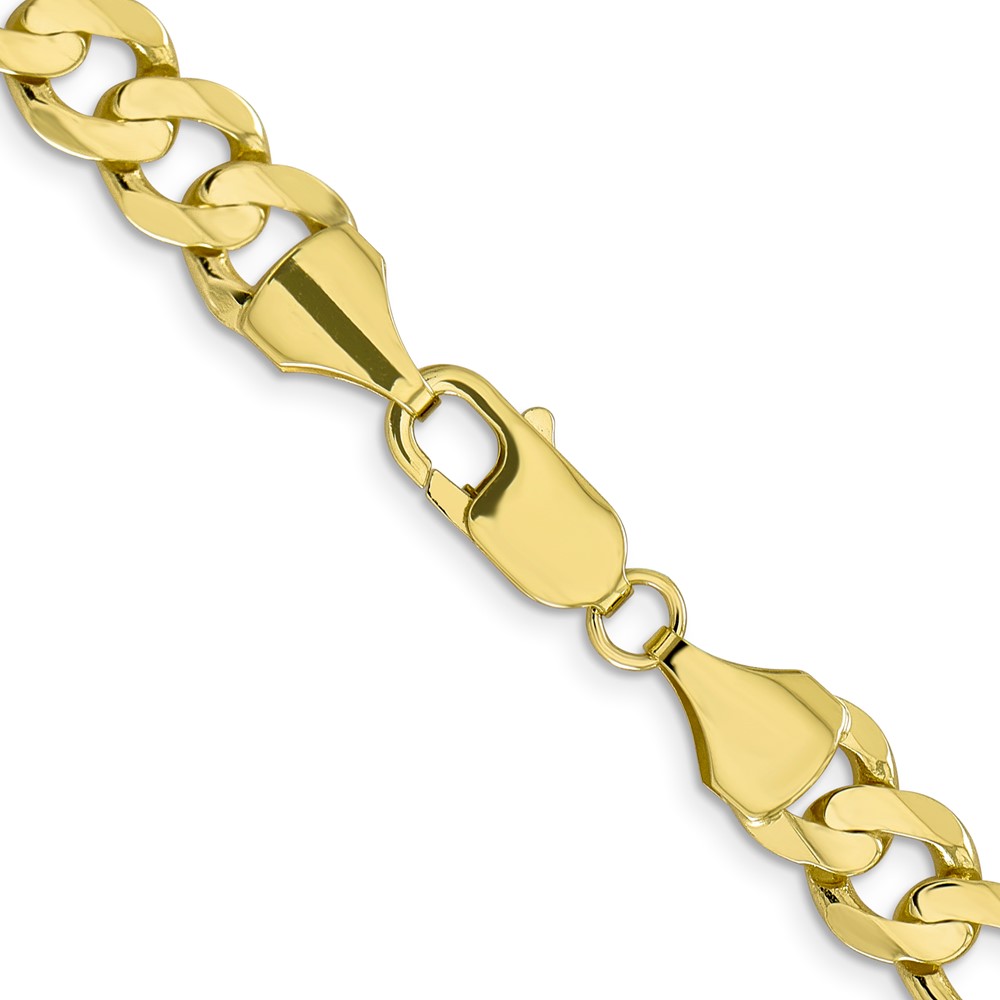 10k 8.75mm Concave Open Figaro Chain (10LF220-22)