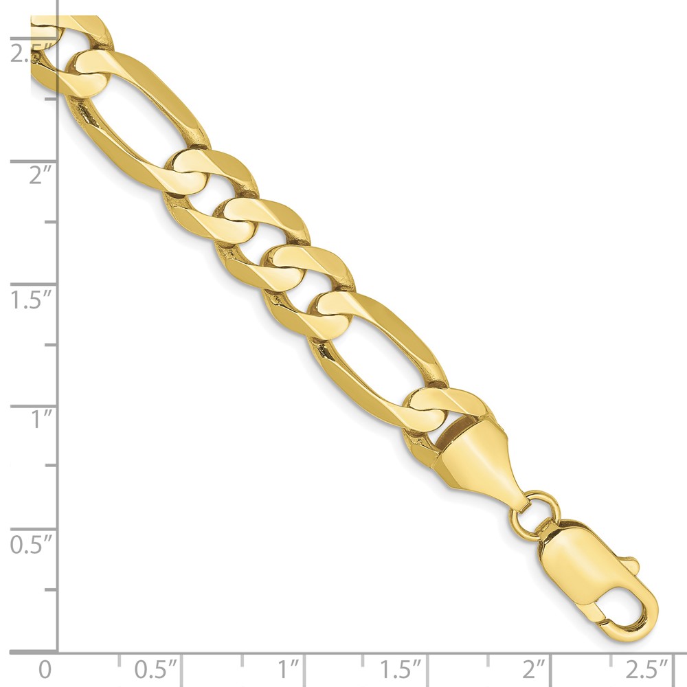 10k 8.75mm Concave Open Figaro Chain (10LF220-8)