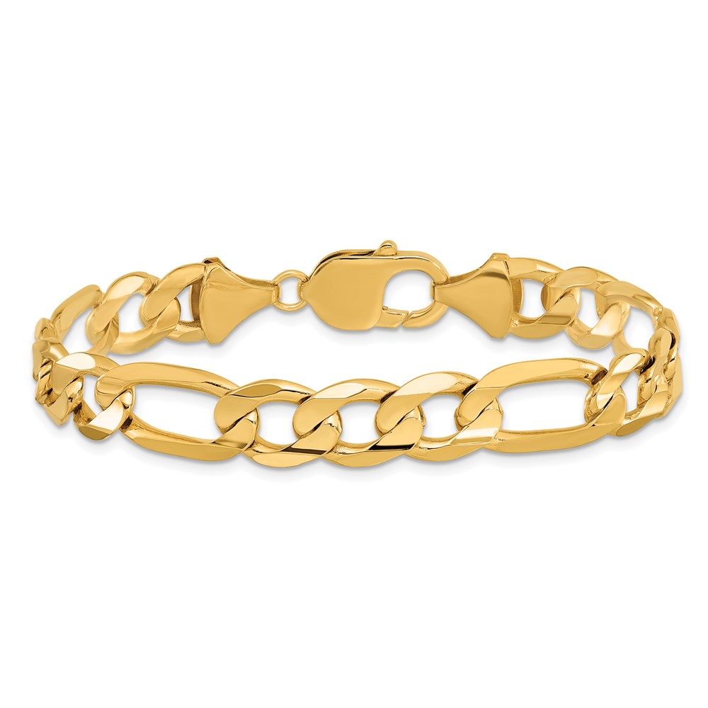 10k 10mm Concave Open Figaro Chain (10LF250-8)