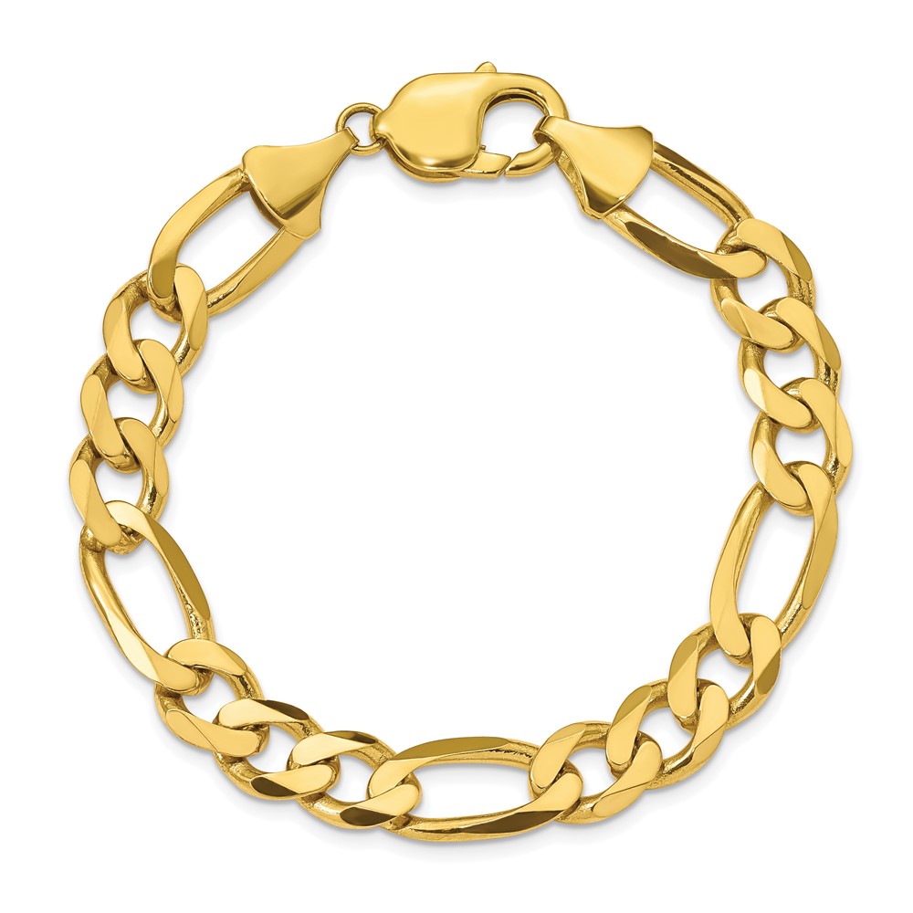 10k 10mm Concave Open Figaro Chain (10LF250-8)