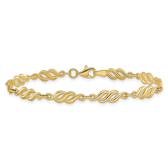 Leslie's 10K Polished Bracelet