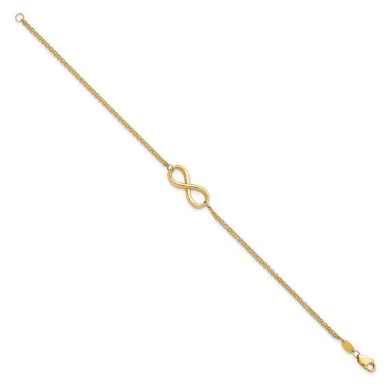 Leslie's 10K Polished Infinity Bracelet