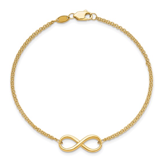 Leslie's 10K Polished Infinity Bracelet