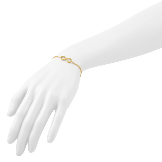 Leslie's 10K Polished Infinity Bracelet