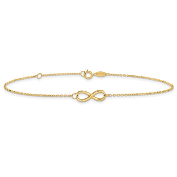 Leslie's Gold Infinity Link Bracelets