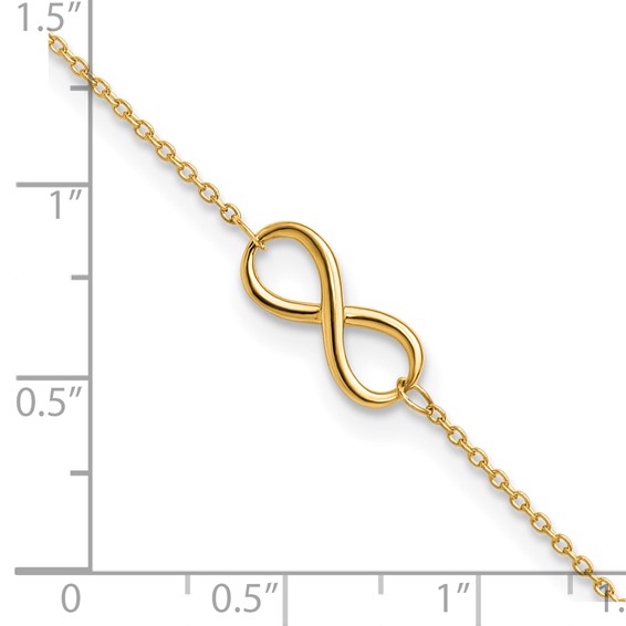 Leslie's Gold Infinity Link Bracelets