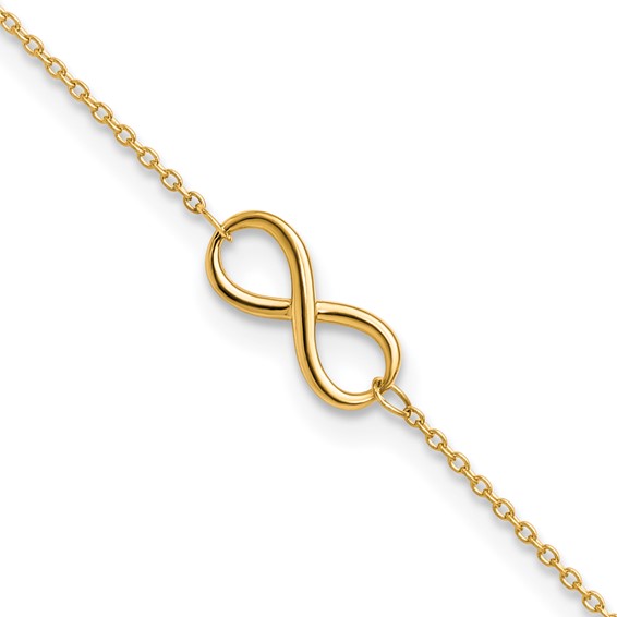 Leslie's Gold Infinity Link Bracelets