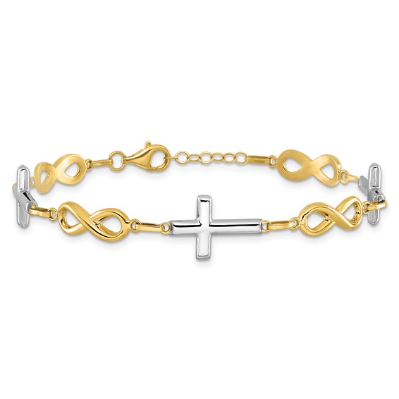 Leslie's Gold Cross Link Bracelets
