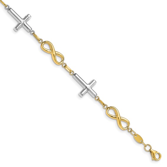 Leslie's Gold Cross Link Bracelets