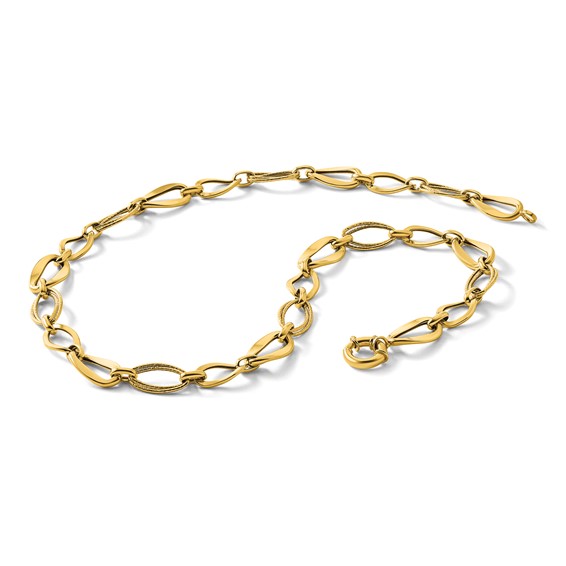 Leslie's 10k Polished Link Necklace