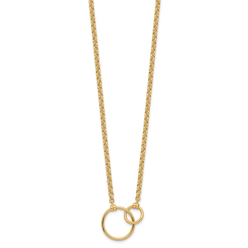 10k Polished Link Necklace