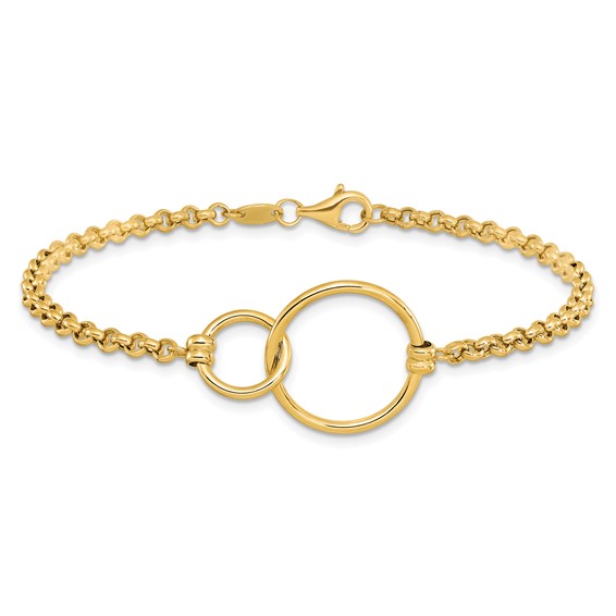 Leslie's Gold Circle Bracelet