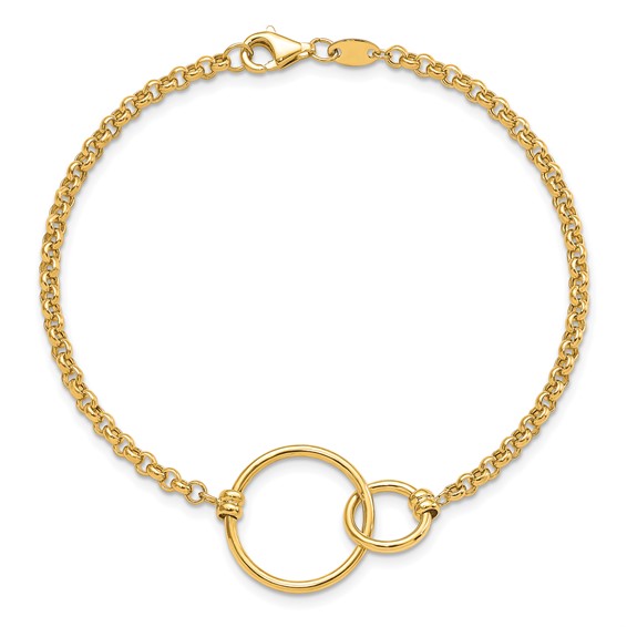 Leslie's Gold Circle Bracelet