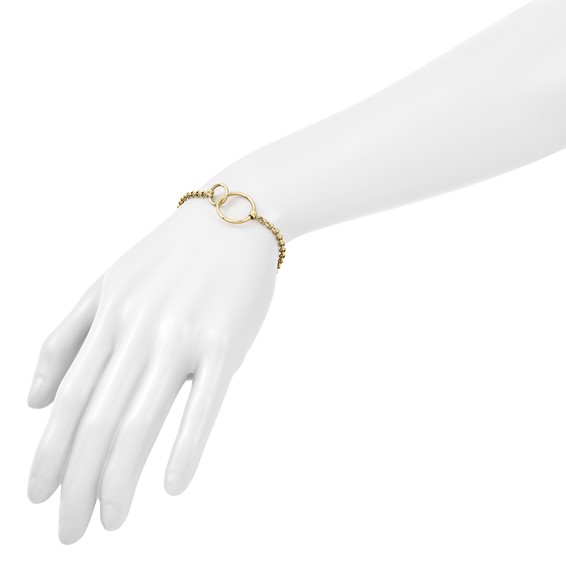 Leslie's Gold Circle Bracelet