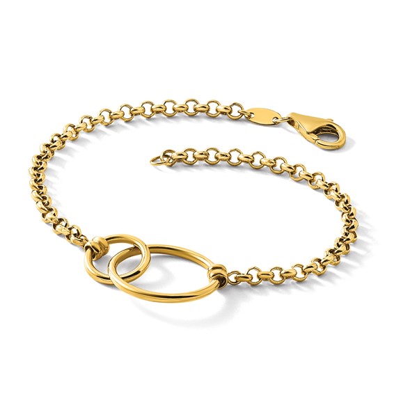 Leslie's Gold Circle Bracelet