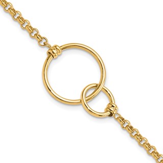 Leslie's Gold Circle Bracelet