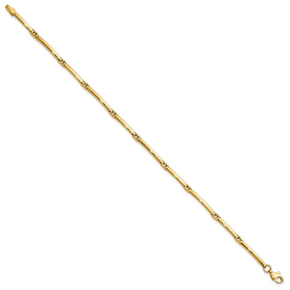 Leslie's 10K Polished Fancy Link Bracelet