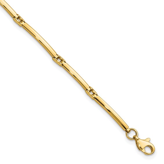Leslie's 10K Polished Fancy Link Bracelet