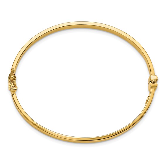 Leslie's 10K Gold Polished Hinged Bangle Bracelet