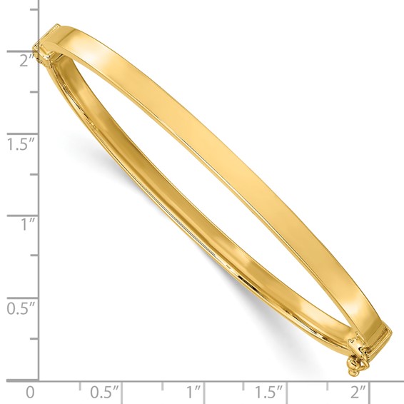 Leslie's 10K Gold Polished Hinged Bangle Bracelet