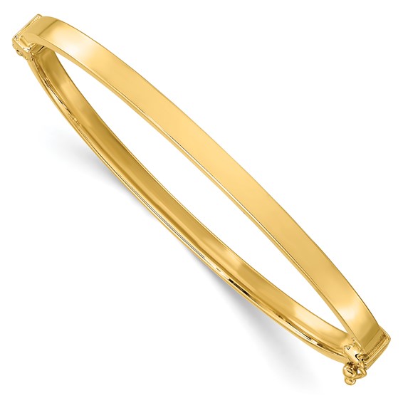 Leslie's 10K Gold Polished Hinged Bangle Bracelet