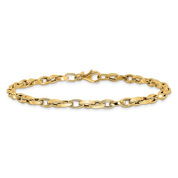 Leslie's 10K Polished Fancy Link Bracelet