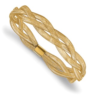 Leslie's 10K Fancy Stretch Bangle Bracelet