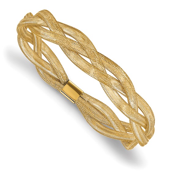 Leslie's 10K Fancy Stretch Bangle Bracelet