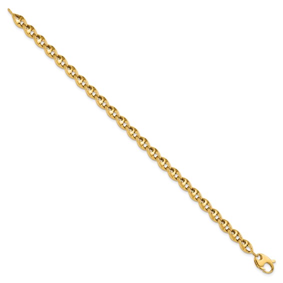 Leslie's 10K Polished Fancy Link Bracelet