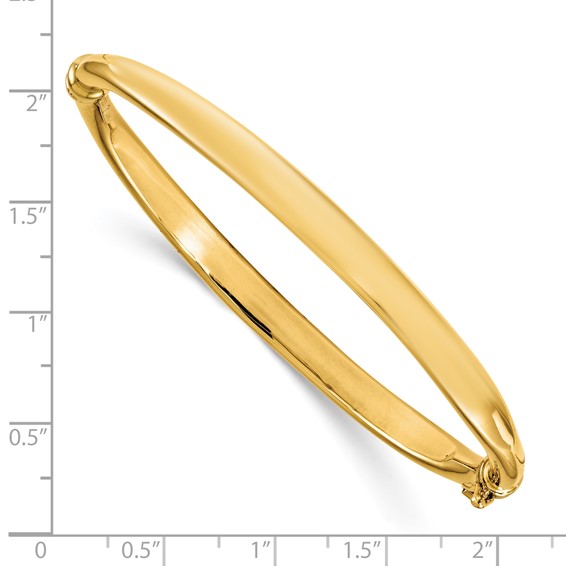 Leslie's 10K Polished Hinged Bangle