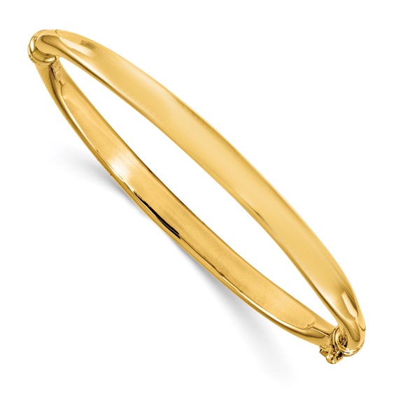 Leslie's 10K Polished Hinged Bangle