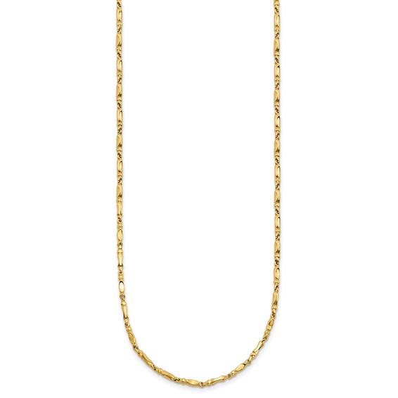 Leslie's 10K Polished Fancy Link Necklace