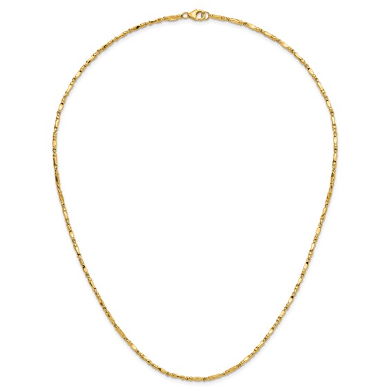 Leslie's 10K Polished Fancy Link Necklace