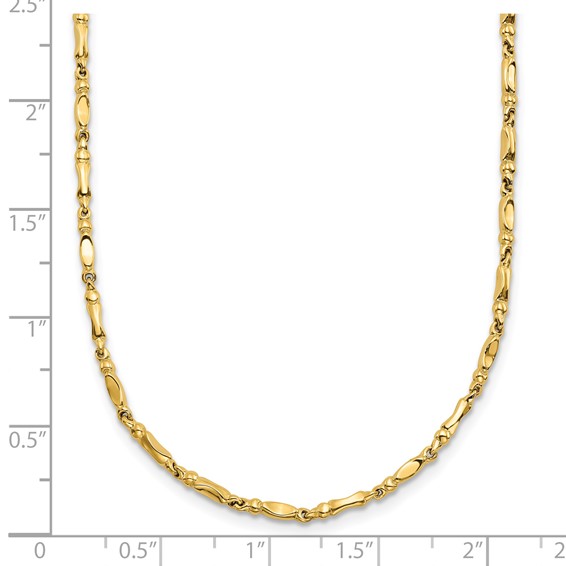 Leslie's 10K Polished Fancy Link Necklace