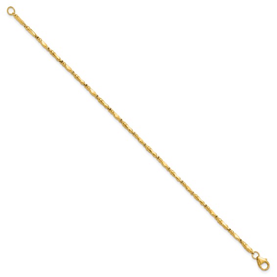 Leslie's 10K Polished Fancy Link Bracelet