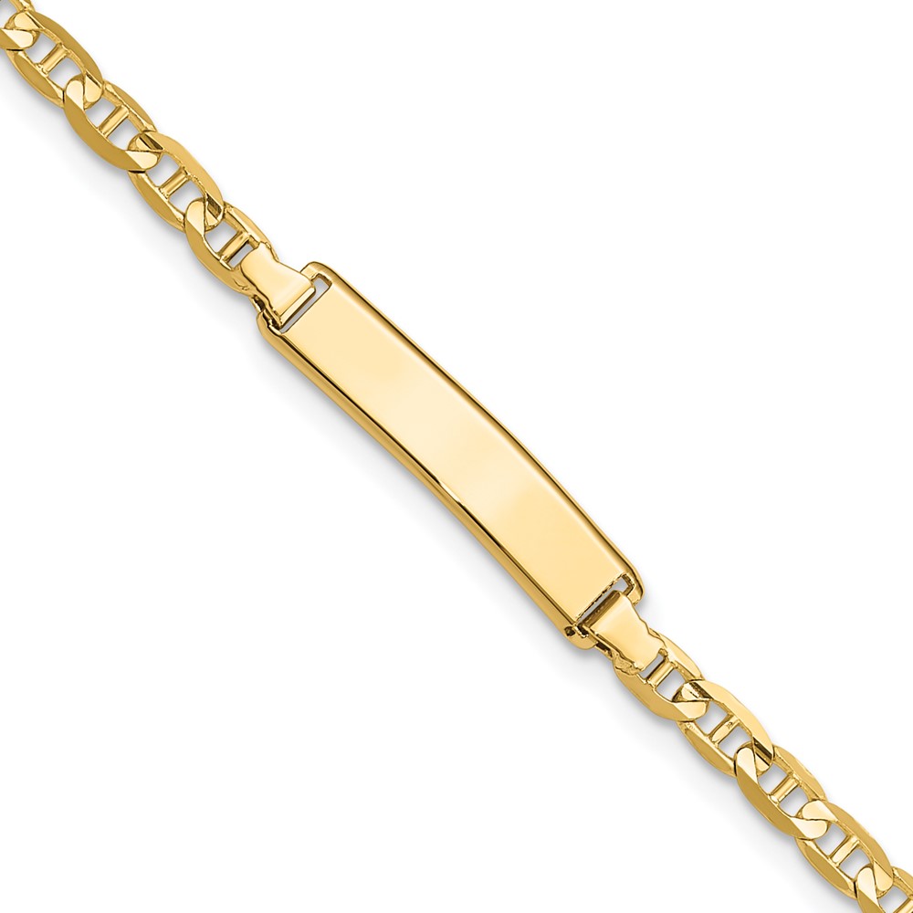 10k Anchor Link ID Bracelet (10LID68-7)