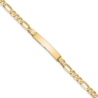 10k Figaro Link ID Bracelet