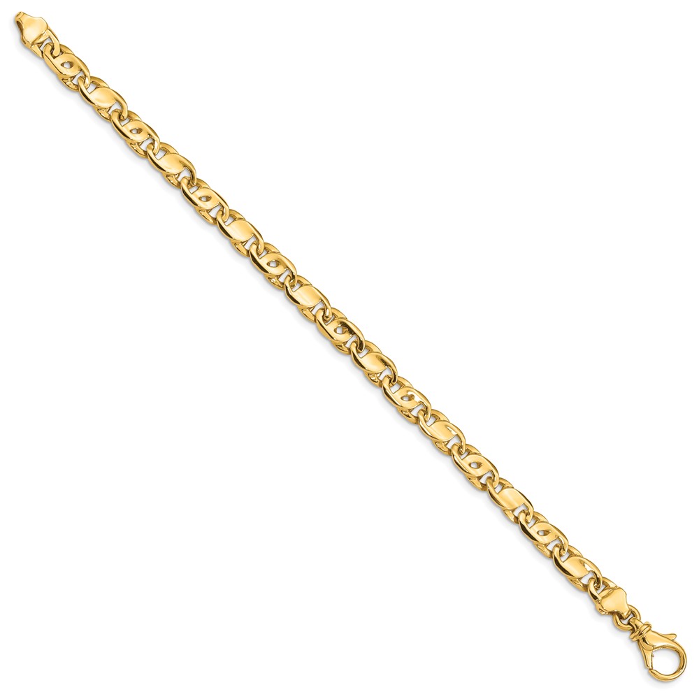 10k 5.80mm Polished Fancy Link Bracelet (10LK399-8.25)