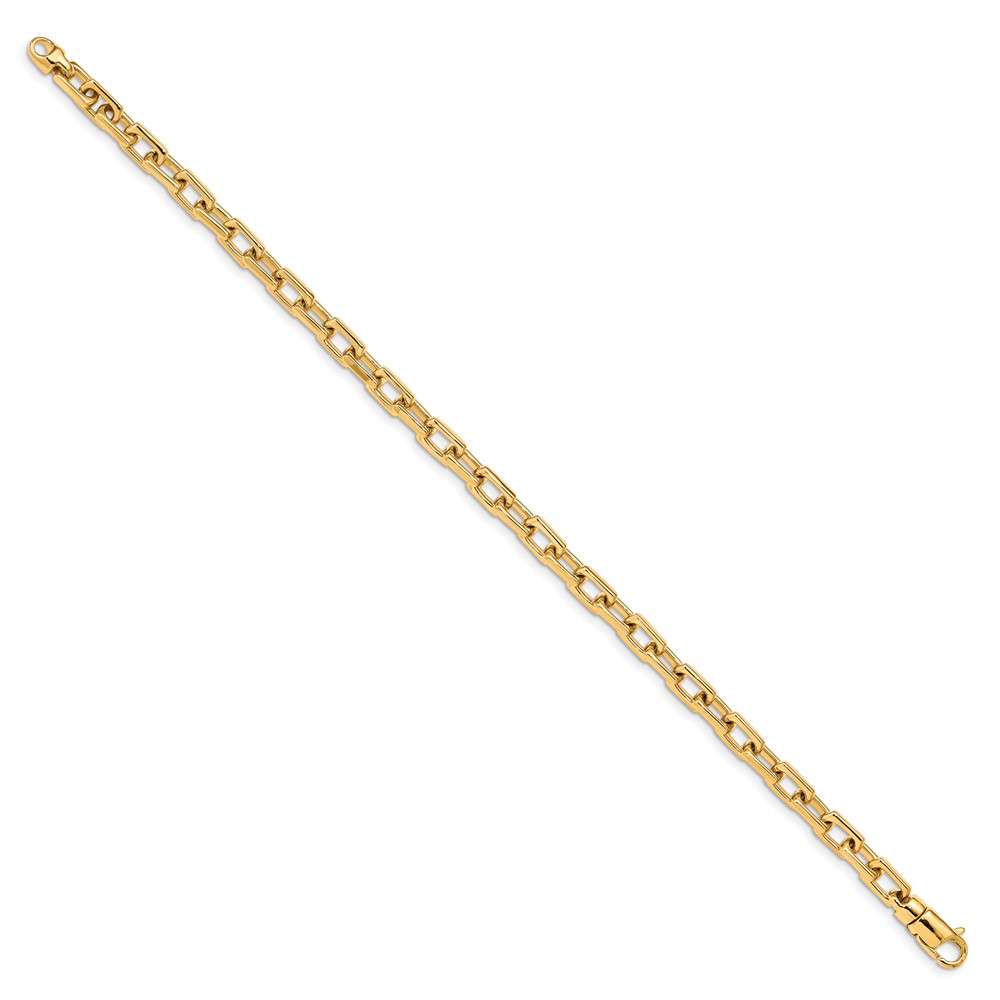 10k 5mm Hand-polished Fancy Link Bracelet (10LK436-8)