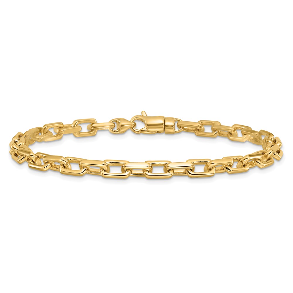 10k 5mm Hand-polished Fancy Link Bracelet (10LK436-8)