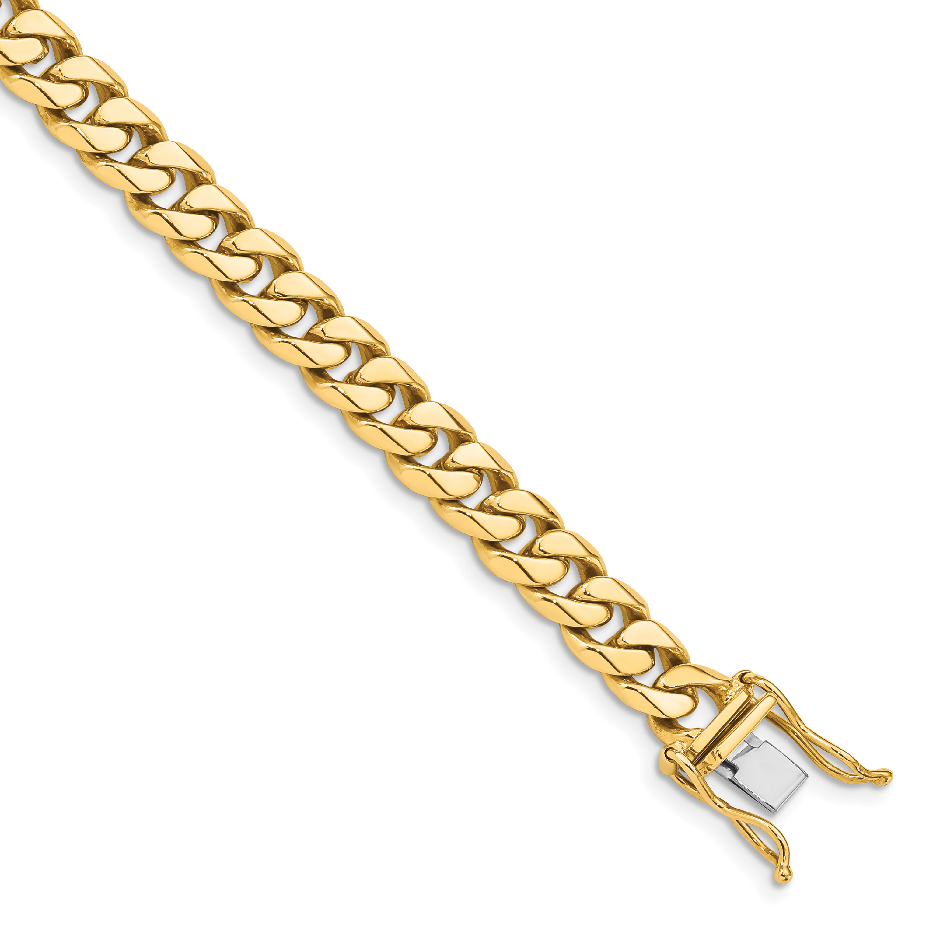 10k 7mm Hand-polished Miami Cuban Chain (10LK586-8.25)