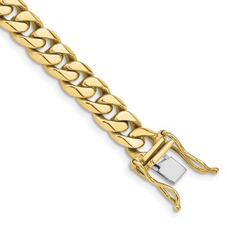 10k 7mm Hand-polished Miami Cuban Chain (Per Inch)