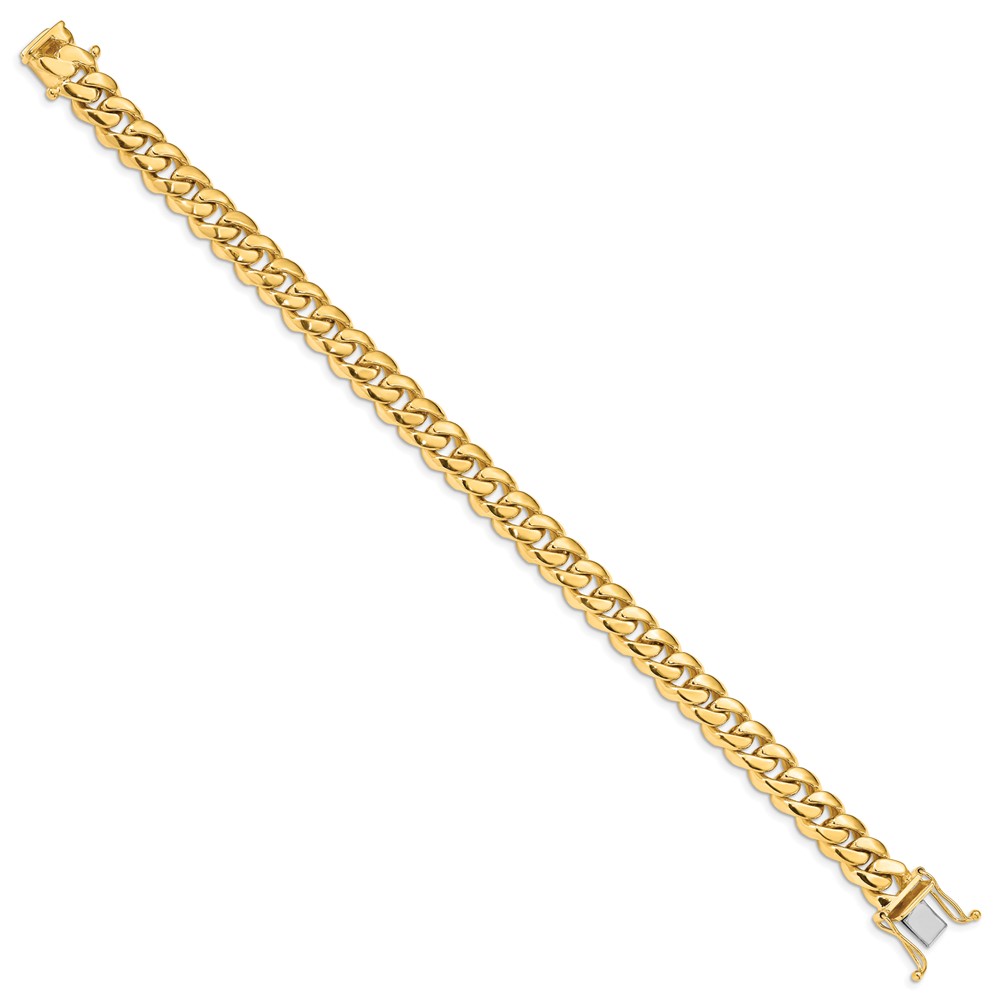10k 8.7mm Hand-polished Miami Cuban Chain Link Bracelet (10LK587-8.25)